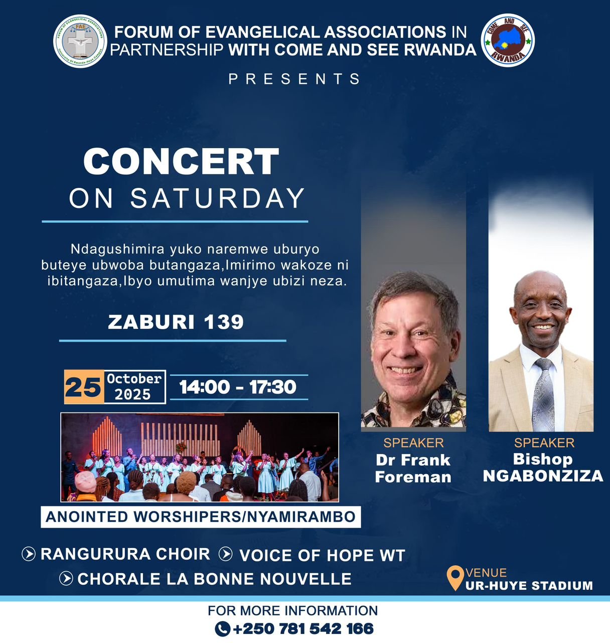 On Saturday, October 25, 2025, we conducted a Gospel crusade at the University Stadium in partnership with all Christian-based associations at the University of Rwanda